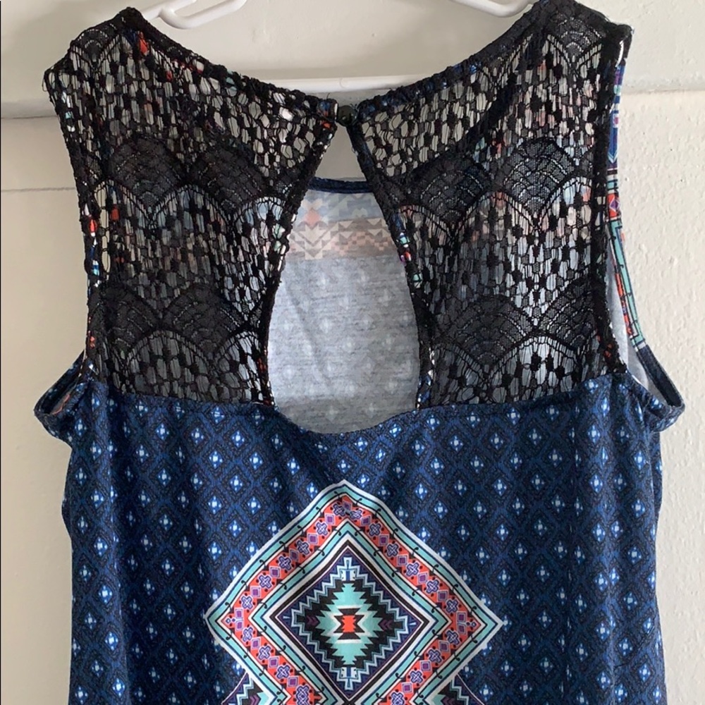 blue dress